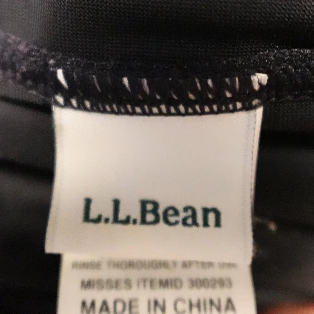 L.L.Bean‎ Shaping Swimwear Swim Skirt Women’s Size 12 Black UPF 50+